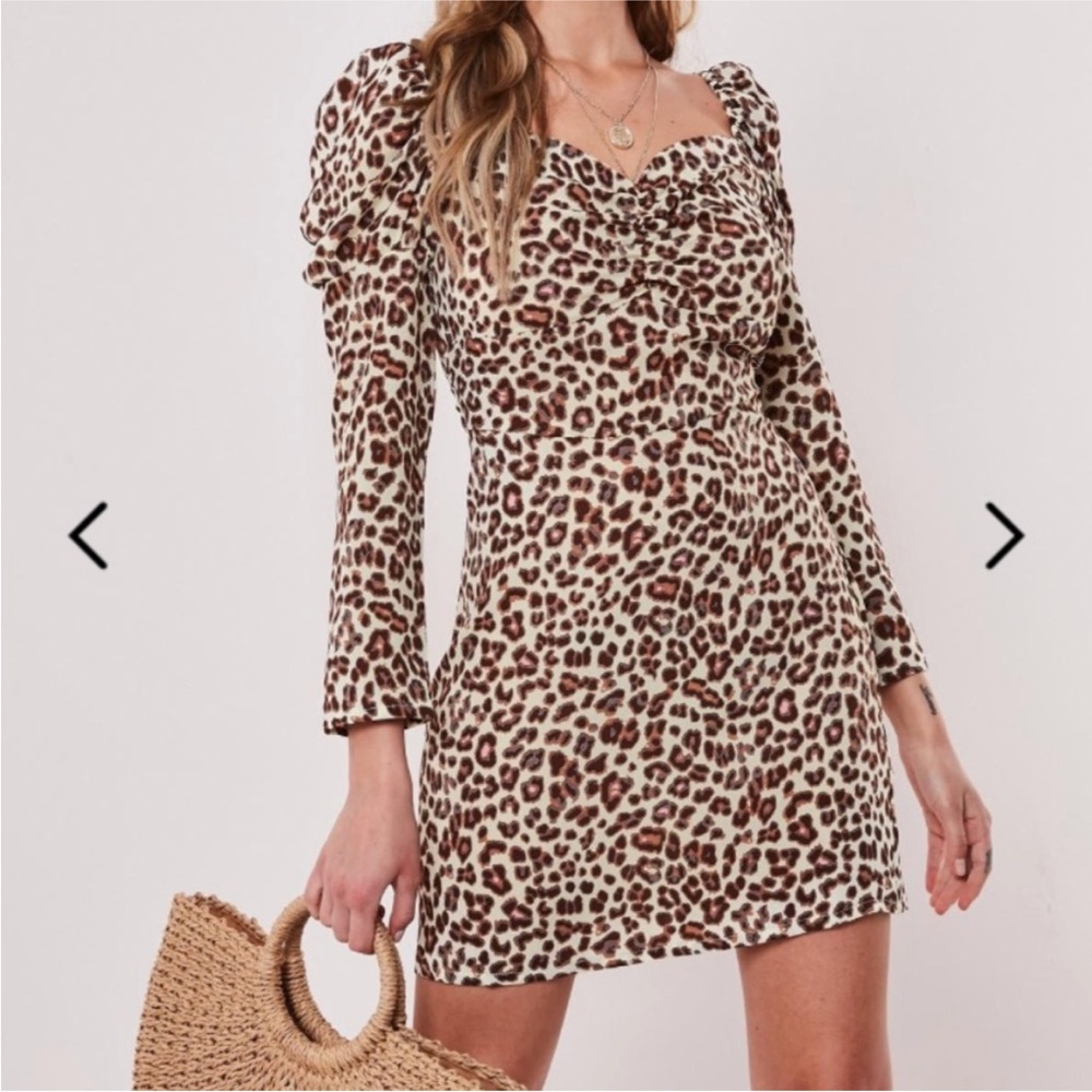 NWT Missguided Cheetah Mini Dress